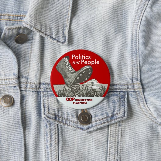 Gop-Immigrations-Plattform Button (Beispiel)
