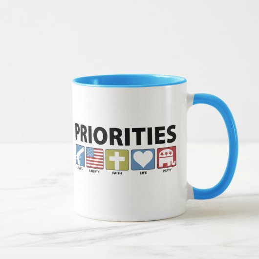 Gop-Prioritäten Tasse (Rechts)