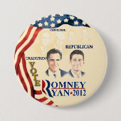 Gop-Tradition: Romney Ryan Button (Vorderseite)
