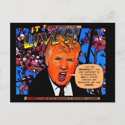 GOP und Blüten Postkarte (Vorderseite)