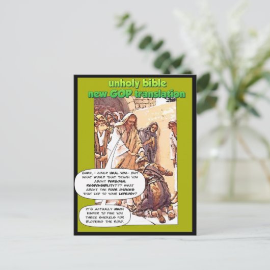 GOP und Leper Postkarte (Stehend Vorderseite)