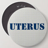 GOP Uterus Obsession - pro-demokratisch Button (Vorne & Hinten)