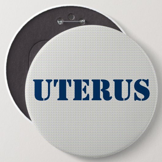 GOP Uterus Obsession - pro-demokratisch Button (Vorne & Hinten)