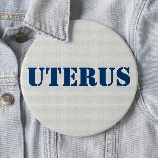 GOP Uterus Obsession - pro-demokratisch Button (Beispiel)