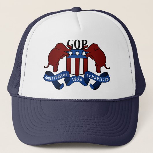 Gop-Wappen Truckerkappe (Vorderseite)