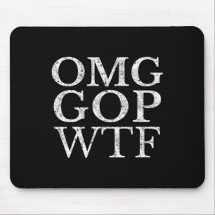 Gop Wtf Anti Trump Republikaner T Shirt Mousepad