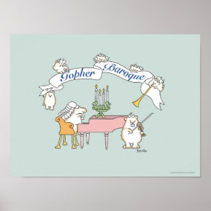 GOPHER BAROQUE Poster von Sandra Boynton
