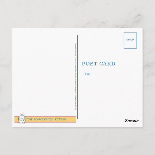 GOPHER BAROQUE Postkarte von Sandra Boynton (Rückseite)