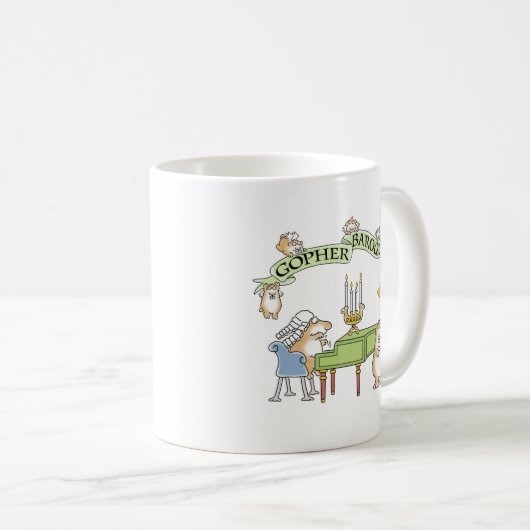 GOPHER BAROQUE von Sandra Boynton Kaffeetasse (VorderseiteRechts)