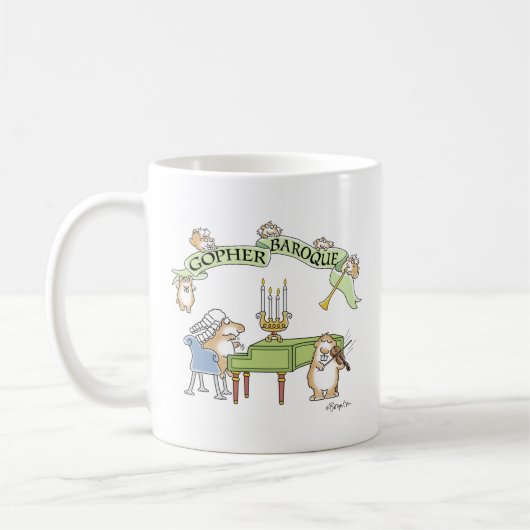 GOPHER BAROQUE von Sandra Boynton Kaffeetasse (Links)