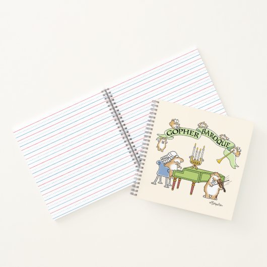 GOPHER BAROQUE von Sandra Boynton Notizblock (Innenseite)