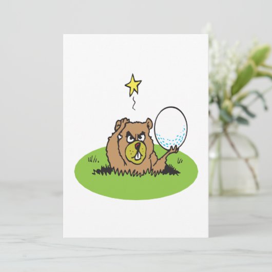 Gopher Einladung (Stehend Vorderseite)