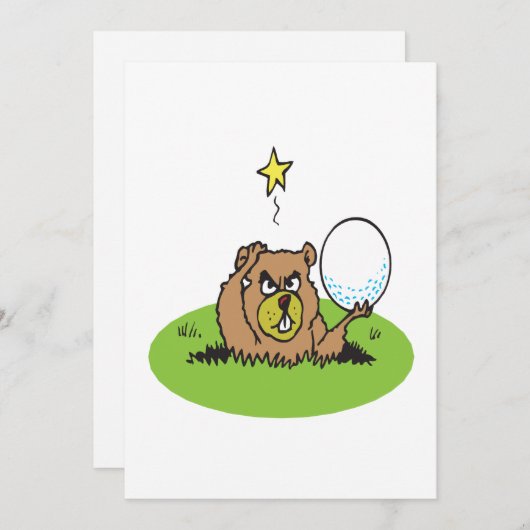 Gopher Einladung (Vorne/Hinten)