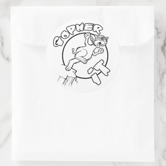 GOPHER ES Aufkleber (Tasche)