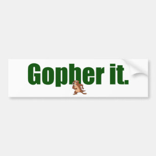 Gopher es autoaufkleber