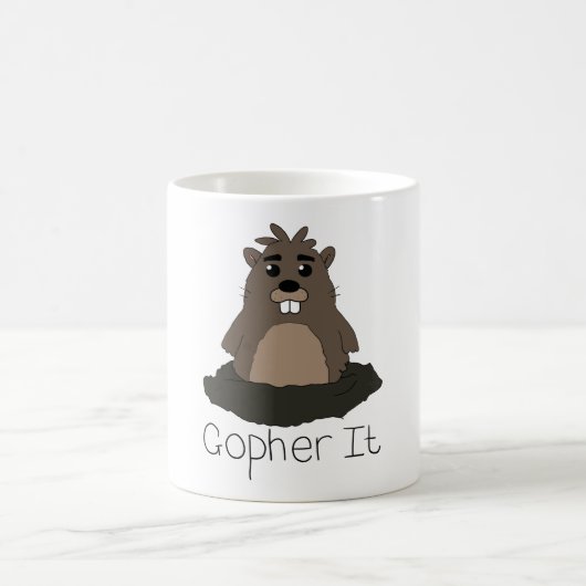 Gopher es! (Gehen Sie für es!) Kaffeetasse (Mittel)