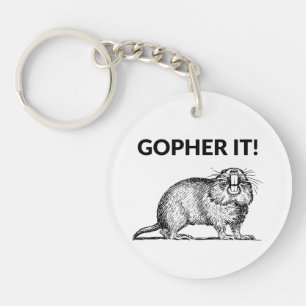 Gopher Es Lustig Gopher Wortspiel Schlüsselanhänger