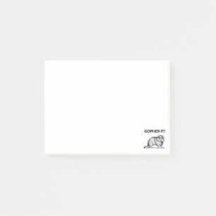 Gopher Es Lustiger Gopher-Wortspiel Post-it Klebezettel