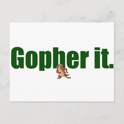 Gopher es. postkarte (Vorderseite)