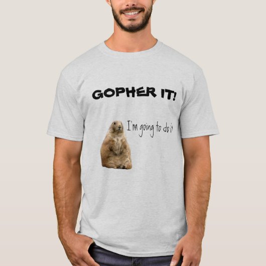 Gopher es! T-Shirt (Vorderseite)