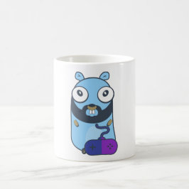 Gopher Gamer. Golang Kaffeetasse