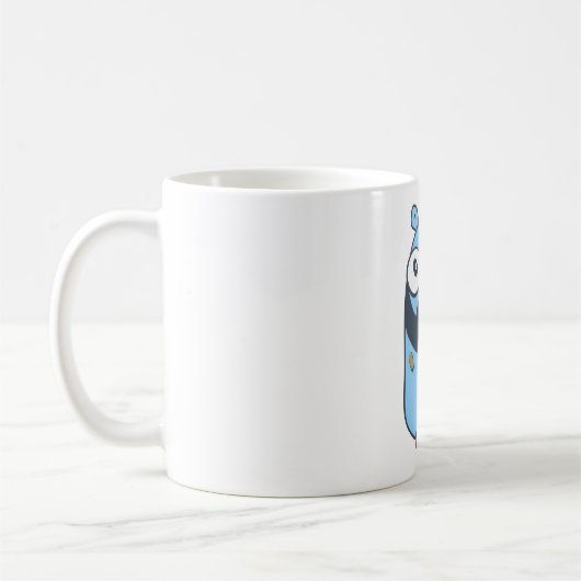 Gopher Gamer. Golang Kaffeetasse (Links)