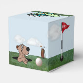 Gopher & Golf Gefälligkeitsbox mit Ball, Flagge &  Geschenkschachtel (Rückseite)