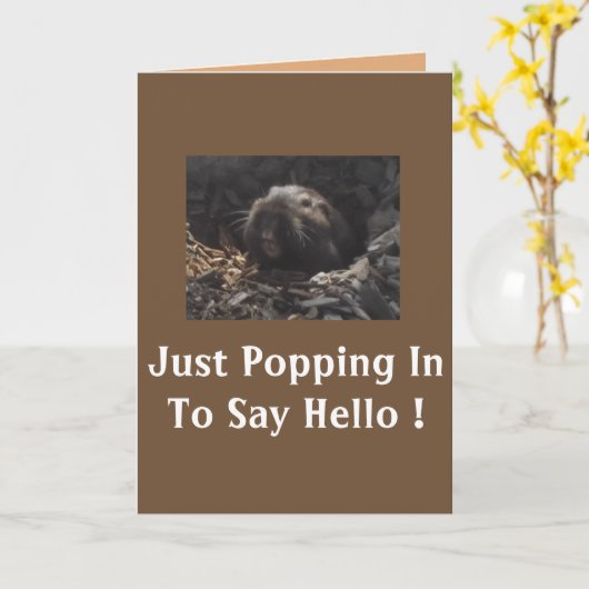 Gopher-Gruß (Karte) Karte (Gelbe Blume)