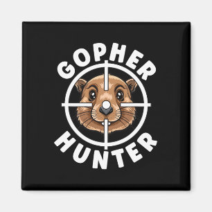 Gopher Hunter Crosshairs Falle Jagd Magnet