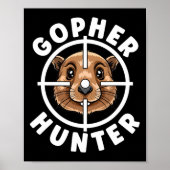 Gopher Hunter Crosshairs Falle Jagd Poster (Vorne)