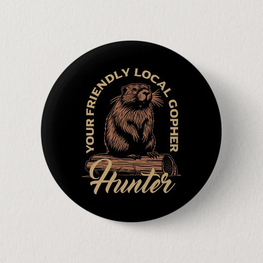 Gopher Hunter Gear Equipment Essentials Gopher Button (Vorderseite)