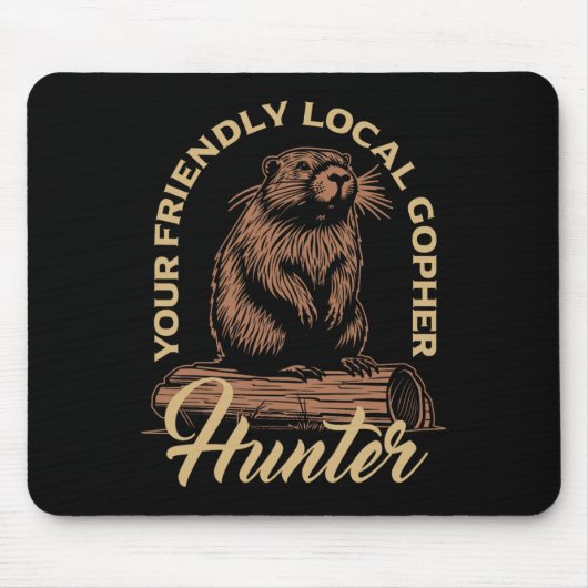 Gopher Hunter Gear Equipment Essentials Gopher Mousepad (Vorne)