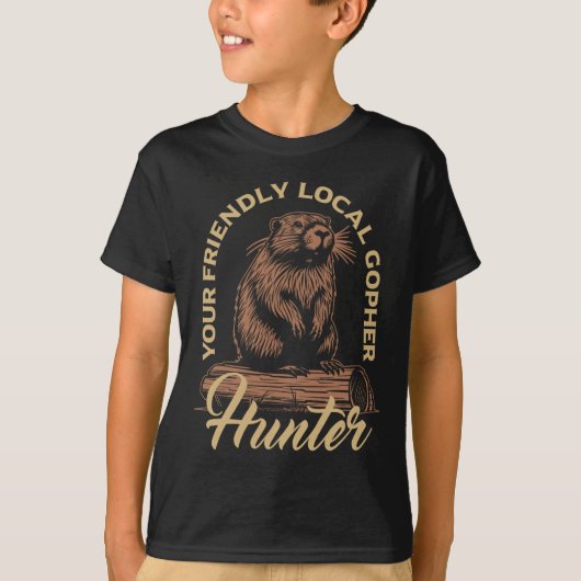 Gopher Hunter Gear Equipment Essentials Gopher T-Shirt (Vorderseite)