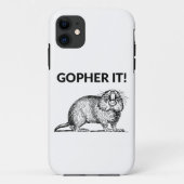 Gopher It Funny Gopher Pun Case-Mate iPhone Hülle (Rückseite)