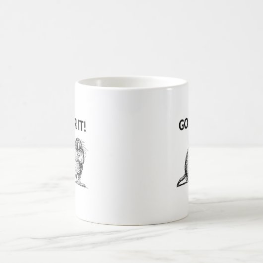 Gopher It Funny Gopher Pun Kaffeetasse (Mittel)