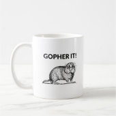 Gopher It Funny Gopher Pun Kaffeetasse (Links)