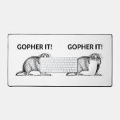 Gopher It Funny Gopher Pun Schreibtischunterlage (Tastatur & Maus)