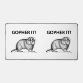 Gopher It Funny Gopher Pun Schreibtischunterlage (Vorderseite)