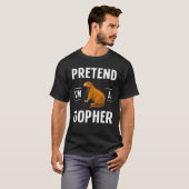 Gopher Jagd Geschenk Funny Fallen Killer T-Shirt (Vorne ganz)