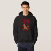 Gopher-Jagd lustig einfrieren Gopher-Jäger Hoodie (Vorne ganz)