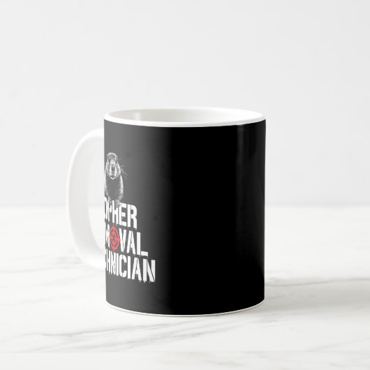 Gopher Jäger Gopher Hunter Supplier Gopher Kaffeetasse (Vorderseite Links)