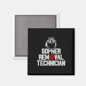Gopher Jäger Gopher Hunter Supplier Gopher Magnet (Vorderseite/Rückseite)