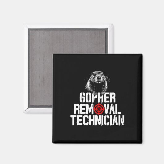 Gopher Jäger Gopher Hunter Supplier Gopher Magnet (Vorderseite/Rückseite)
