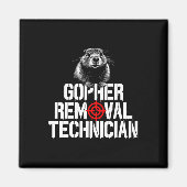 Gopher Jäger Gopher Hunter Supplier Gopher Magnet (Vorne)
