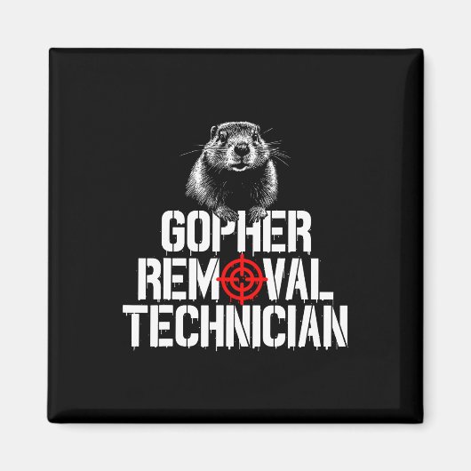 Gopher Jäger Gopher Hunter Supplier Gopher Magnet (Vorne)