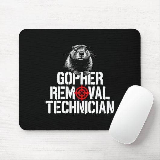 Gopher Jäger Gopher Hunter Supplier Gopher Mousepad (Mit Mouse)