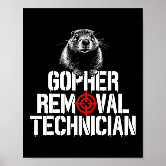 Gopher Jäger Gopher Hunter Supplier Gopher Poster (Vorne)