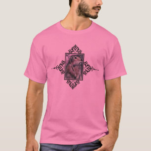 Gopher mit Sonnenschirm-Rosa-T-Shirt T-Shirt