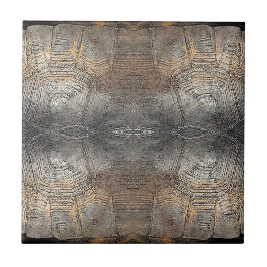 Gopher Tortoise Muschel Muster Fliese (Vorderseite)