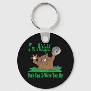 Gopher und der Golfball Schlüsselanhänger